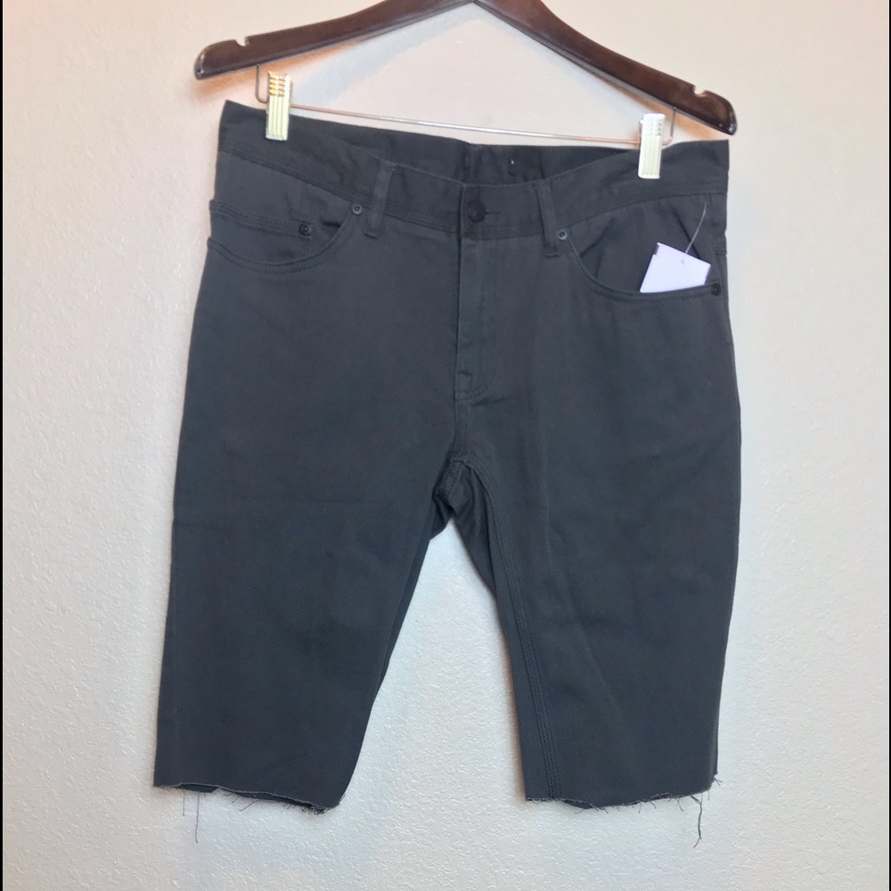 Forever21Men | Green Skater Jean Shorts